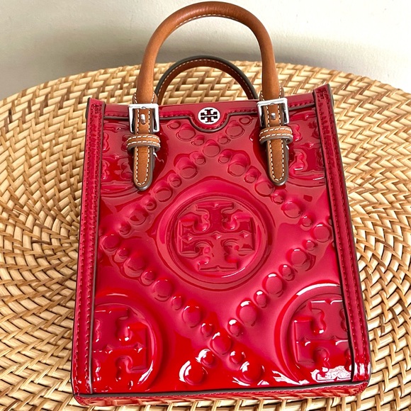 Tory Burch Two-Way π ππππππππ Patent/Vachetta Leather Tote - Picture 13 of 15